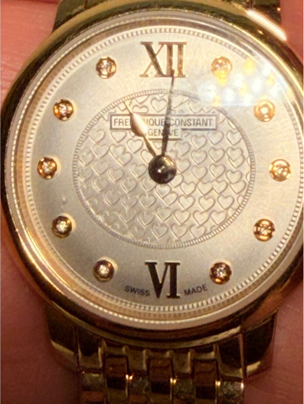 Frederique Constant FC-200X5S6 Gold Tone Quartz Dress Watch - Pre-owned